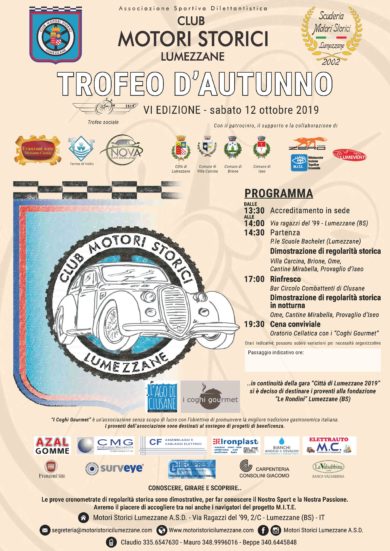 Trofeo d’autunno – sabato 12 ottobre 2019